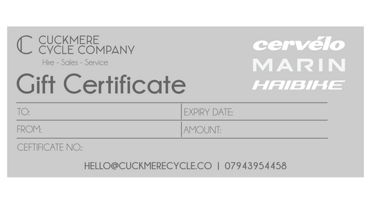 Cuckmere Cycle Company Gift Voucher